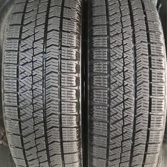 バリ溝14インチアルミホイール スタッドレス155/65R14 4本ブリジストン VRX2の画像