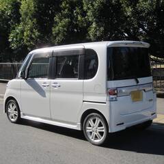 車検Ｒ８年１１月３０日　タントカスタム　上級ターボ　純正フルエアロ　ピラーレス　電動パワスラ　広い　美車　地デジTV　ドラレコ　ETCの画像