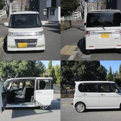 車検Ｒ８年１１月３０日　タントカスタム　上級ターボ　純正フルエアロ　ピラーレス　電動パワスラ　広い　美車　地デジTV　ドラレコ　ETCの画像