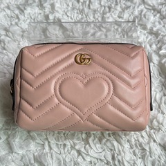 【★激レアピンク★】GUCCI ポーチ ピンク ハートの画像