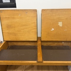 〜2/15
【ヴィンテージ】海外スクールデスク/勉強机 収納付き（幅100.4cm）の画像