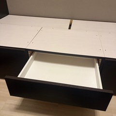 収納付きシングルベッド（ニトリ製）の画像