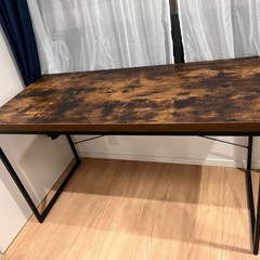 決まりました茶色　デスク【ニトリ】の画像