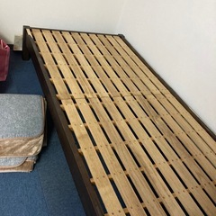 中古シングルベッド、マットレスセットの画像