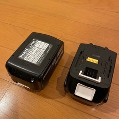 マキタ純正、電動工具リチウムイオンバッテリー　2個
セットの画像