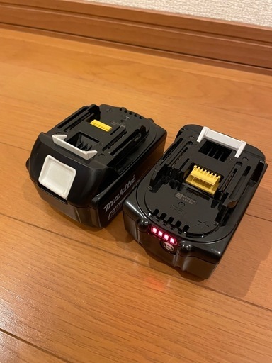 マキタ makita 14.4V 純正バッテリー ２個 BL1420G 電動工具 マキタ makita 14.4V 純正 マキタ純正、電動工具リチウムイオンバッテリー　2個セット