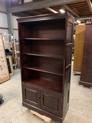 九州民芸家具 本棚/フリーシェルフ 無垢材の高級書棚 90cm×40cm×H180cm