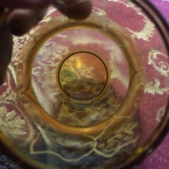 ボヘミアガラスの花瓶の画像