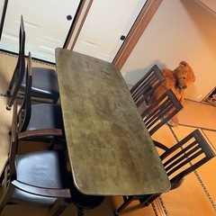 ダイニングテーブル７点セット  180cm