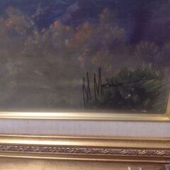 観音寺 油絵 絵画 マリアノ・モレノ 大型の額ですの画像