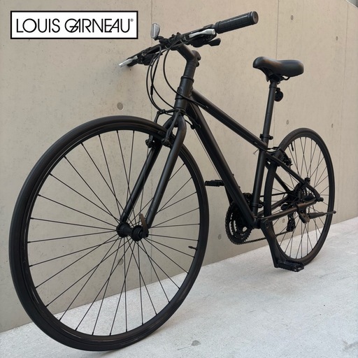 10万で購入】ルイガノ クロスバイク 700C 黒 美品 名門シマノ社製変速