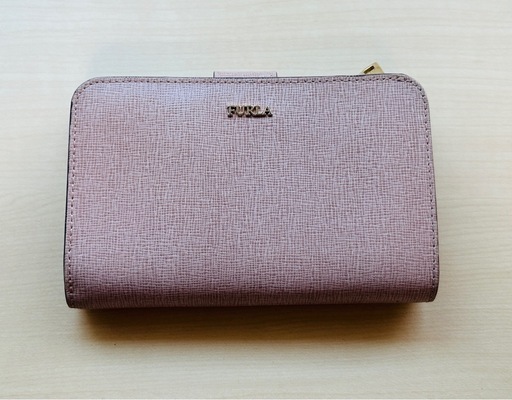 FURLA 二つ折り財布 ピンクベージュ