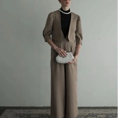 BONLECILL noir セットアップ パール付き 卒業式 入学式 結婚式の画像