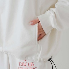 カスタネ　DISCUS別注　上下セット　ハーフジップスウェット＆スウェットパンツの画像