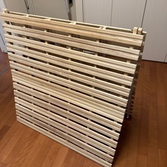 シングル すのこ 折りたたみ  二つ折り　すのこベッドの画像