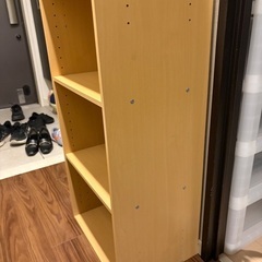 カラーボックス　木目の画像