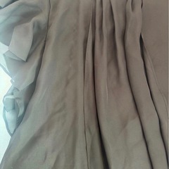 【Dellise Noir】11AR 黒パールネック フリル袖パーティードレスの画像