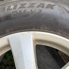 9.5分山★超バリ山★BS DMV3★トヨタ純正アルミ＋スタッドレスタイヤ4本★ハリアー、RAV4等にの画像