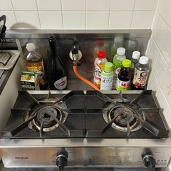 使用1年リンナイ　ステンレスガスコンロ（プロパン）の画像