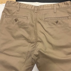 ユニクロ　防風チノパン　暖パン　ウォームパンツ　ブラウンの画像