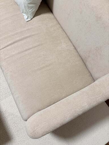 【美品】LOWYAソフィ2人掛けソファ ベージュ