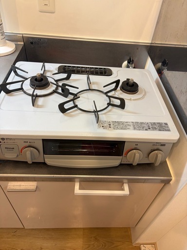 【2024年製】1月中限定！リンナイ ガステーブル 2口 LPガス（プロパン）用 動作確認済み