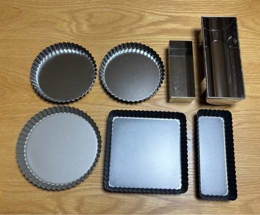 ケーキ型　まとめ売り　7点セット　底取れ　フッ素加工