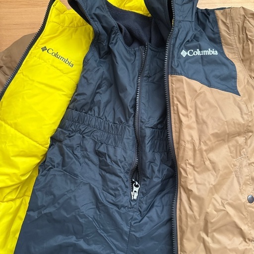 キッズスノーウェアセットColumbia フード付き中綿コート XS