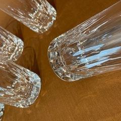クリスタルガラス カットデザイン グラス 6個セットの画像