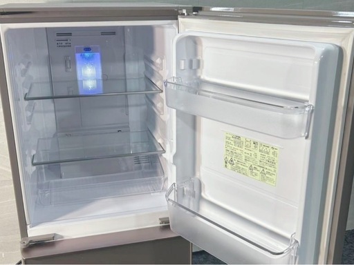 (送料無料) 2021年 極美品 冷蔵庫 SHARP プラズマクラスター ガラス製ドア 格安販売 ③