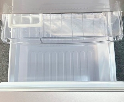 (送料無料) 2021年 極美品 冷蔵庫 SHARP プラズマクラスター ガラス製ドア 格安販売 ③
