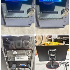 液晶モニターとミニコンポ　ジャンクの画像