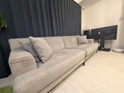 値下げ！【定価25万/保証期間内】アルモニアソファCIELO w2400 オットマン付き