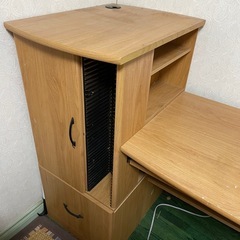 パソコン 机 幅広の画像