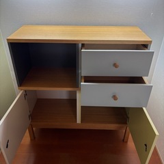 「取引中」美品木製キャビネット　収納棚の画像