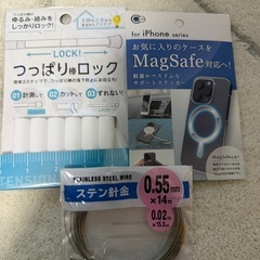 時計　エコバッグなどの画像