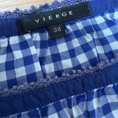 vierge ギンガムチェックトップスの画像