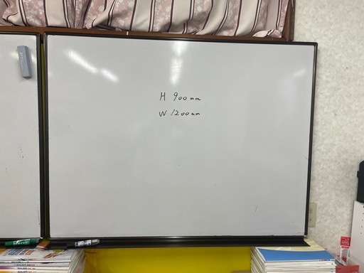 【中古】ホワイトボードH900W1200