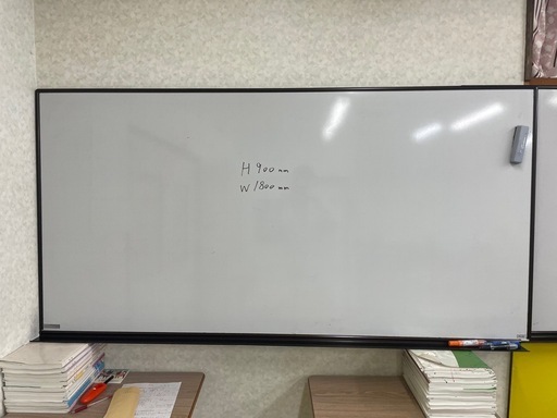 【中古】ホワイトボードH900×W1800②