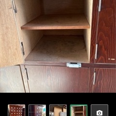 昭和レトロ下駄箱 大容量使い方ご自由の画像