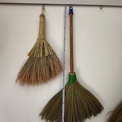 天然素材　手作り　高級　ほうき　2本セットの画像