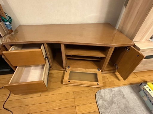 カリモク 木製コーナー型テレビ台 ダークブラウン テレビボード 通販