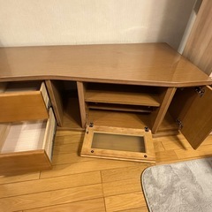 テレビボード　テレビ台　コーナー用　ブラウンの画像