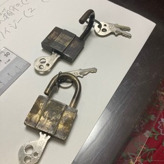 経年変色あり　南京錠 　1個100円の画像