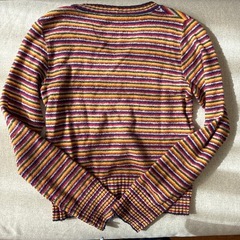 GAS ストライプ Vネック セーターの画像