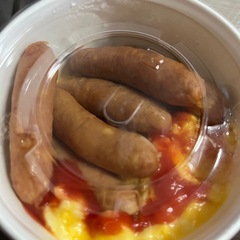 ウインナー＆スクランブルエッグ　まとめての画像