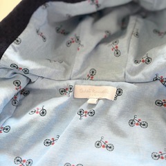 ベビー服 フード付きジャケット コート ネイビーの画像