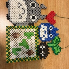 トトロ アイロンビーズ  バスルーム トイレの画像