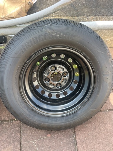 新車外し　ダイハツ　アトレー ハイゼット　トラック　145/80-12 鉄チン　４本セット
