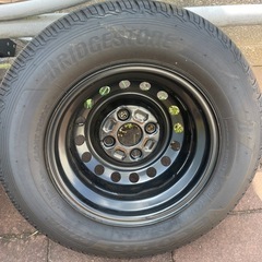 新車外し　ダイハツ　アトレー ハイゼット　トラック　145/80-12 鉄チン　４本セット
の画像